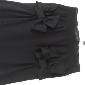 MOSCHINO💥Nwot💥Black Short Sleeve Sweater w/ 2 Bows